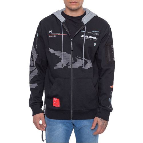 Moletom Masculino Onbongo ONB Ziper PRETO-ON019- -1-
